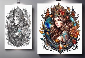 Fantasy books tattoo idea