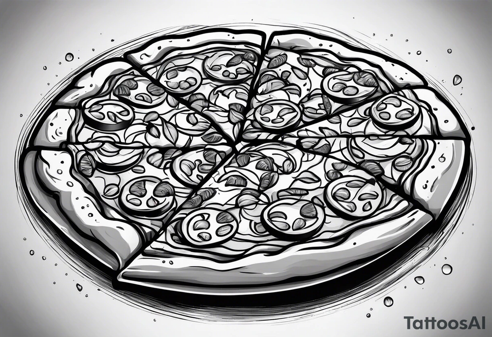 pizza tattoo idea