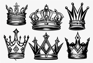 a kings crown tattoo idea