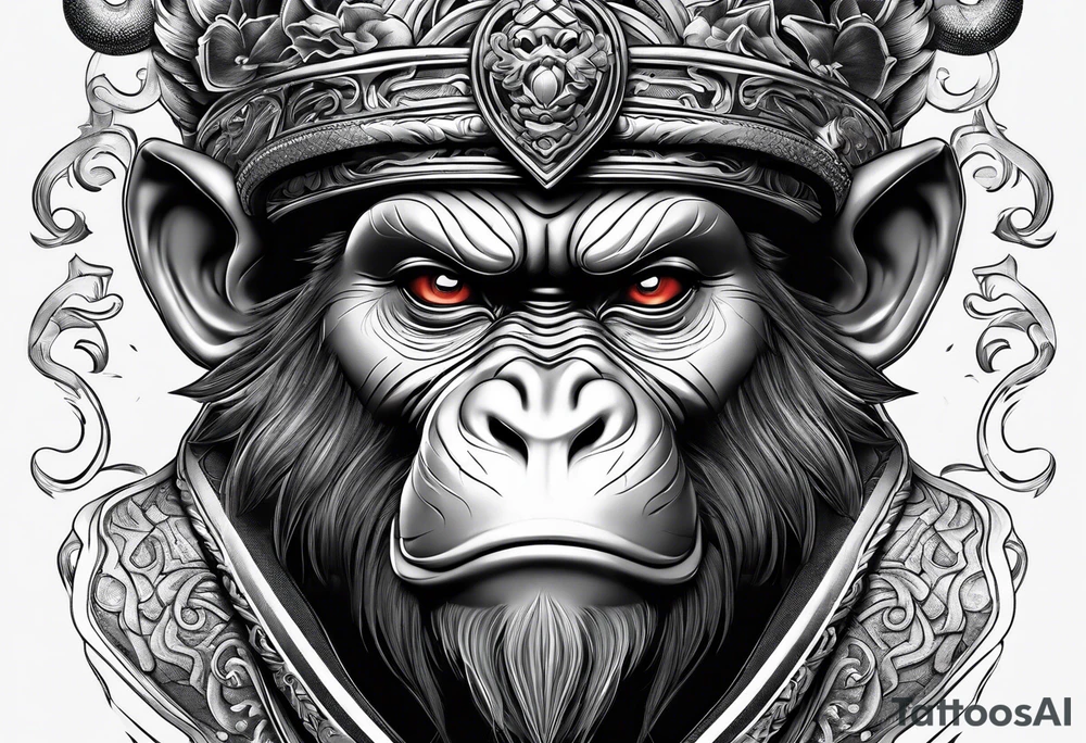 monkey king tattoo idea