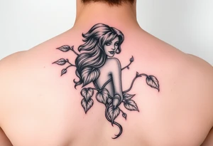 Poison Ivy from batman comic style sketch tattoo tattoo idea