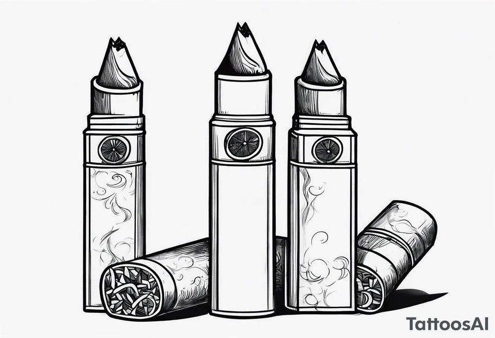 cigarettes tattoo idea