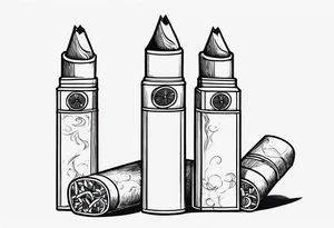 cigarettes tattoo idea