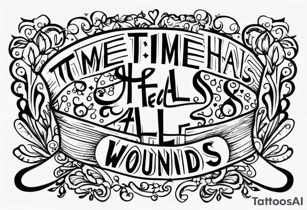 Time heals all wounds tattoo idea