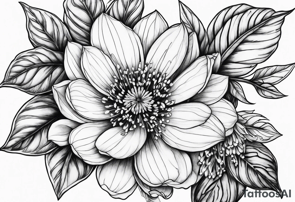 Flowers on the veins tattoo idea