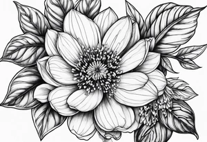 Flowers on the veins tattoo idea