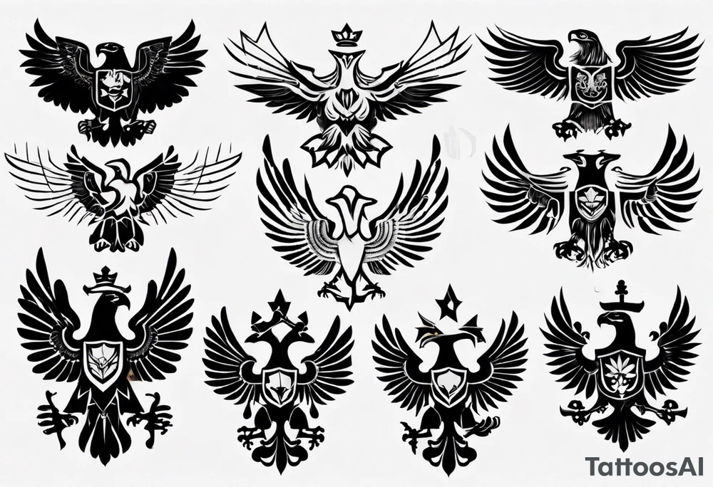 russian eagle tattoo idea