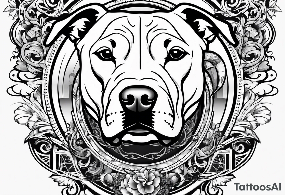punk rock
 pitbull tattoo idea