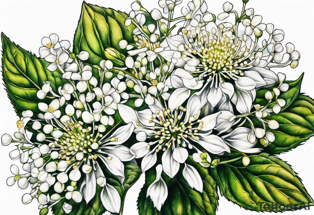 White Snakeroot flower tattoo idea