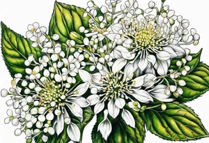 White Snakeroot flower tattoo idea