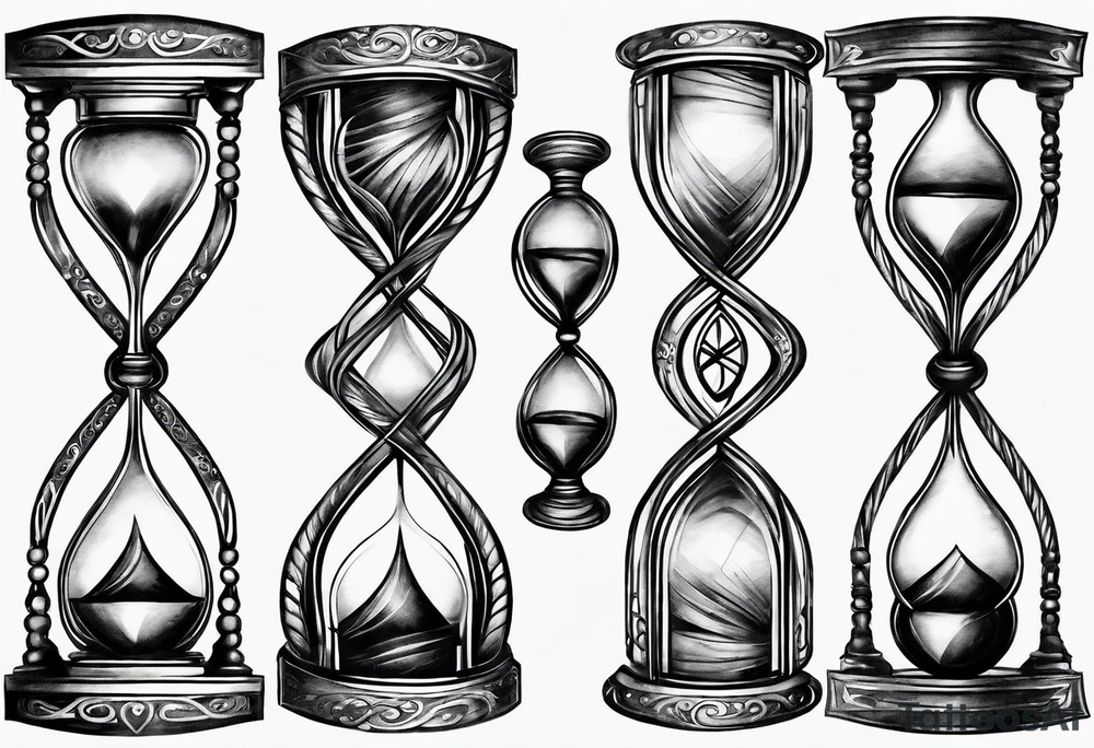 infinity symbol as an hourglass tattoo idea