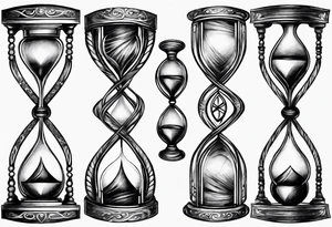 infinity symbol as an hourglass tattoo idea
