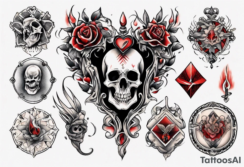 a tattoo on his heart tattoo idea