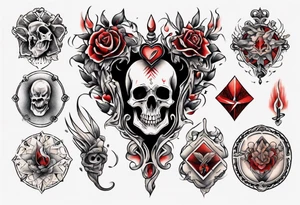 a tattoo on his heart tattoo idea
