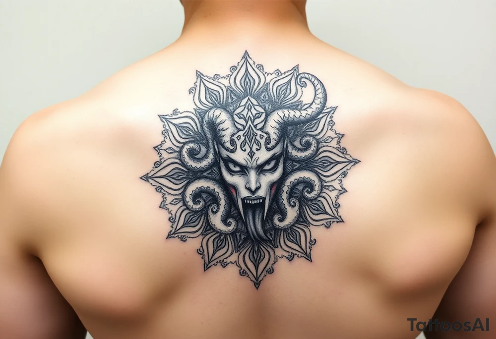 Mandala and Medusa tattoo idea