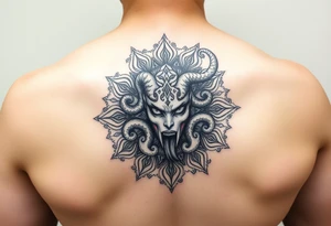 Mandala and Medusa tattoo idea