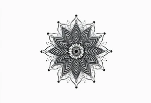 mandala with variation tattoo idea