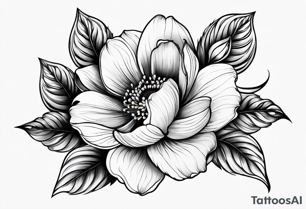 Zagare flower tattoo idea