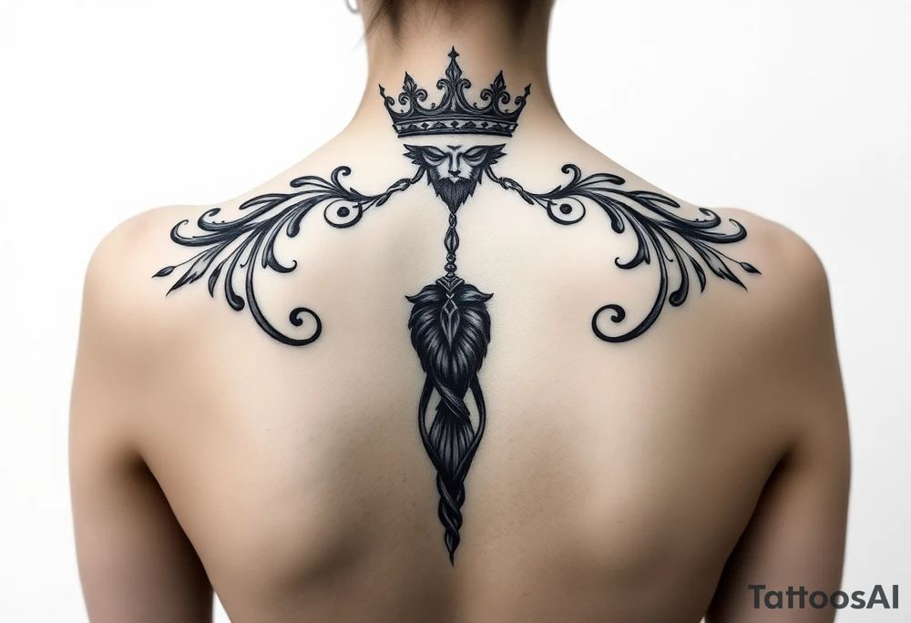 Black King tattoo idea