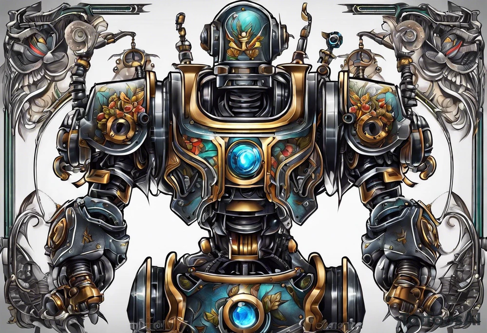 Robot tattoo idea