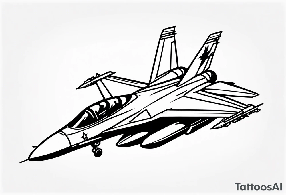 F18 Jet tattoo idea