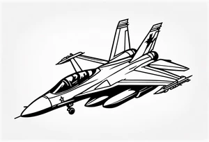 F18 Jet tattoo idea