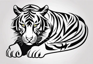 tiger tribal tattoo idea