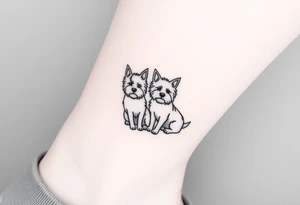 Two westies tattoo idea