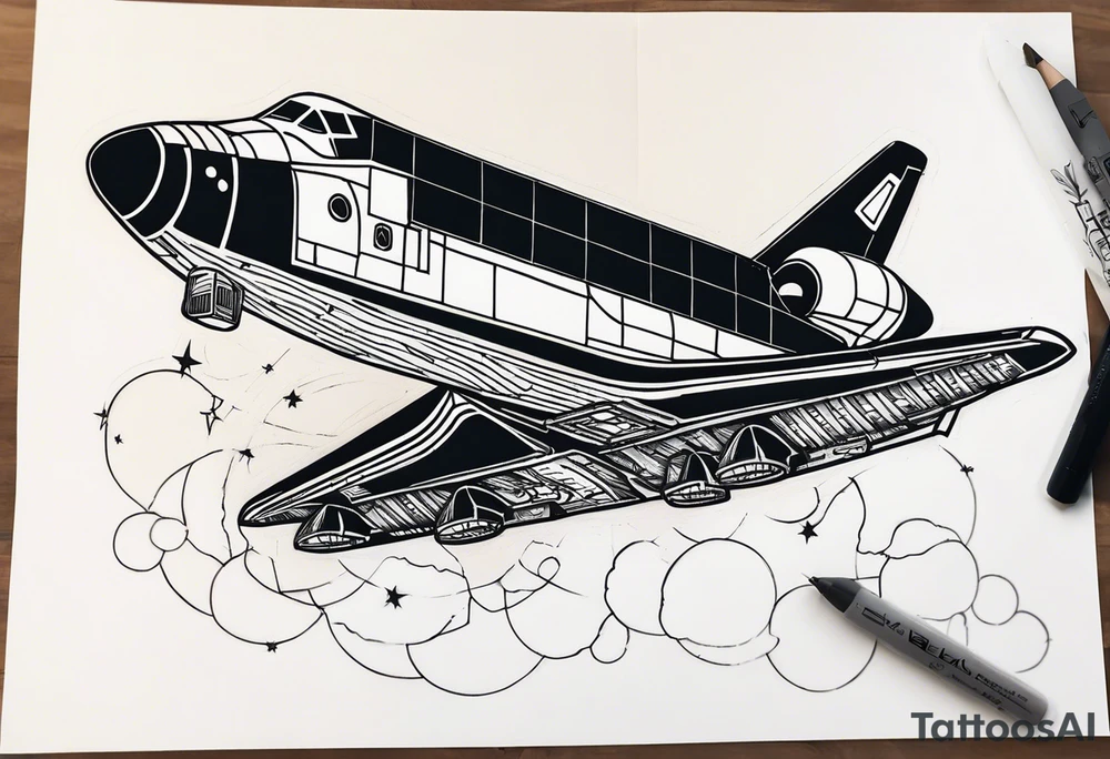 space shuttle tattoo idea