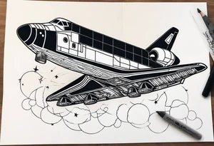 space shuttle tattoo idea