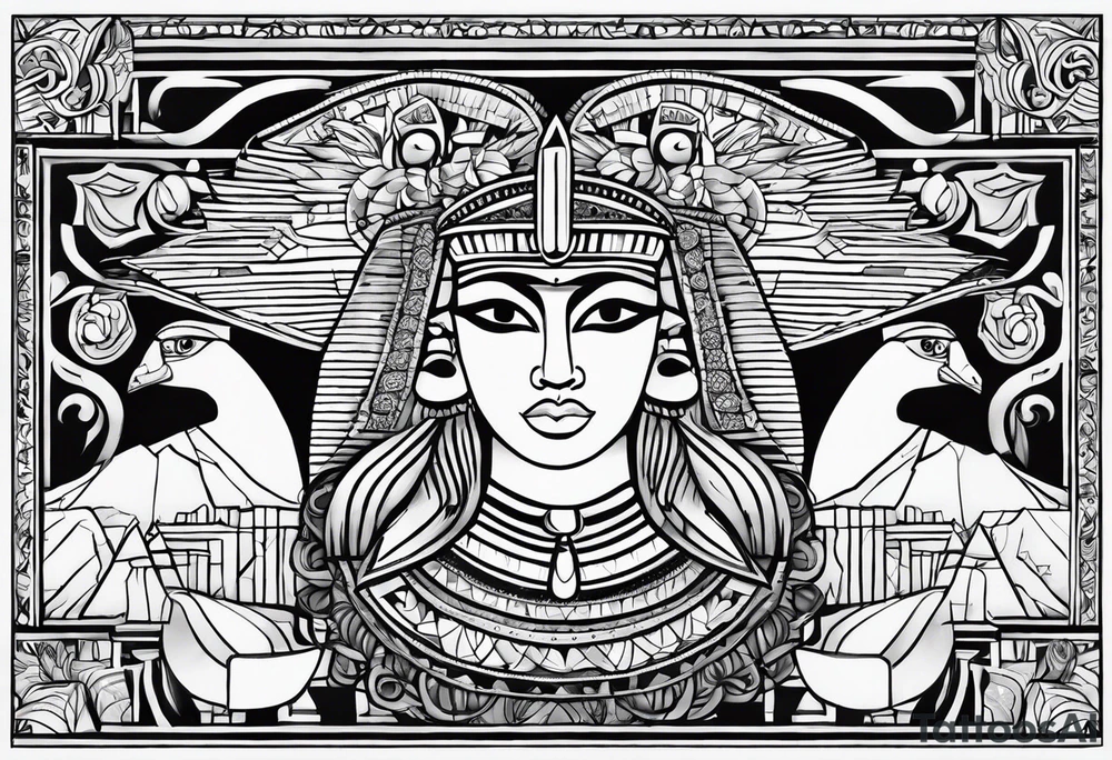 amcient egypt tattoo idea