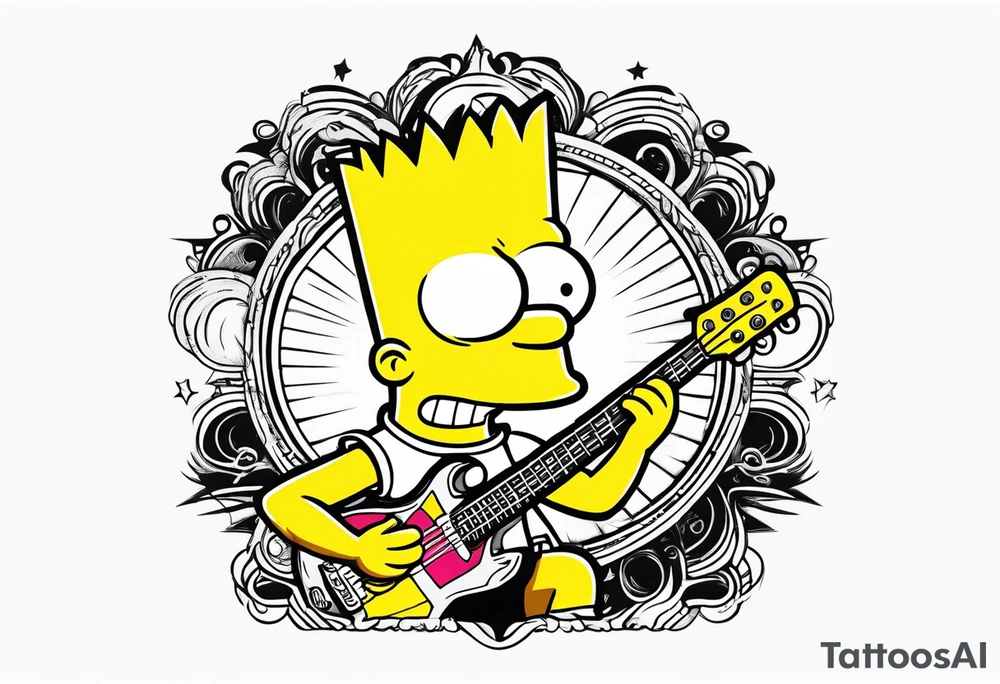 BART SIMPSON AS AN ESHAY tattoo idea