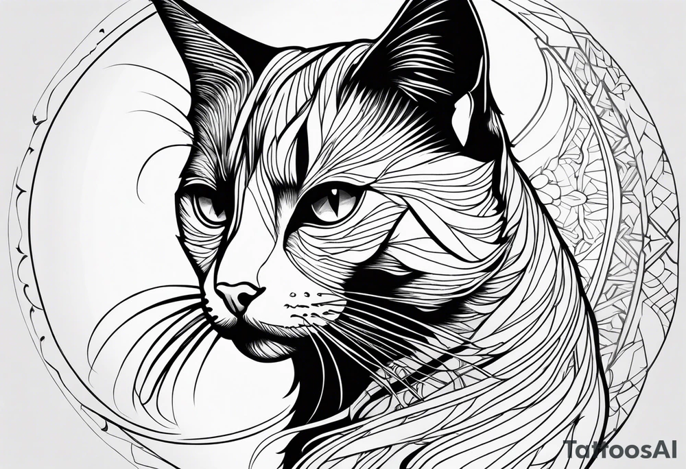 Black Cat tattoo idea