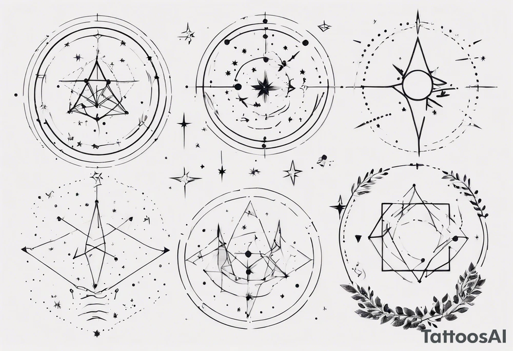 Constellations tattoo idea