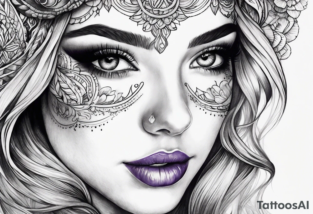 violet tattoo tattoo idea