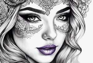 violet tattoo tattoo idea