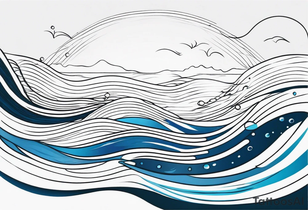 Water ripple tattoo idea