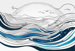 Water ripple tattoo idea