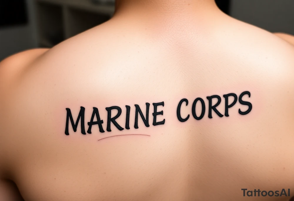 Republic of Korea
                Marine Corps
lettering to left arm tattoo idea