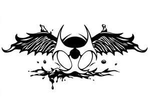 Contagion sign imwith toxic spill behind tattoo idea