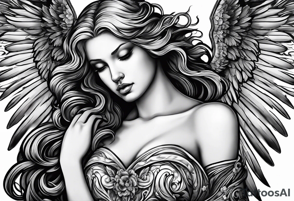 I saw the angel in the marble and carved until I set her free tattoo idea