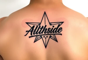 all-star logo with it saying Southside all star inside tattoo idea
