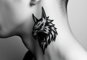 Mroczny, agresywny, ponury tattoo idea