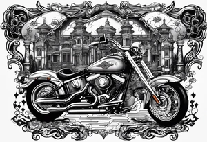 MEMORY OF DAD
MOTORCYCLES
SONG GIVE HEAVEN SOME HELL
GOLD STREETS ON TWO WHEELS
MANSION IN THE SKY tattoo idea