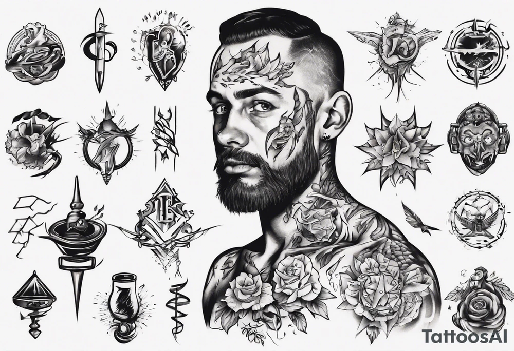 man getting a tattoo close up tattoo idea