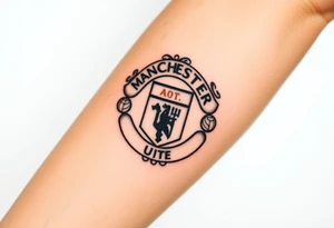 Manchester United crest tattoo idea