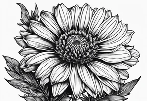 Indian blanket flower tattoo idea