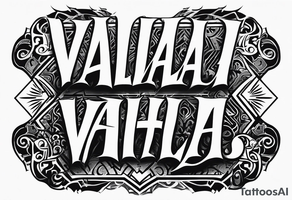 Valhalla mist fog lightning tattoo idea