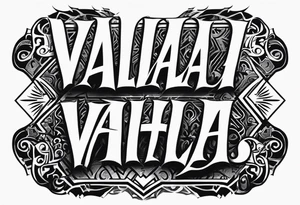 Valhalla mist fog lightning tattoo idea