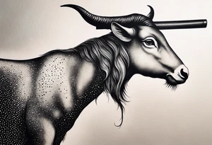 capricorn with shotgun tattoo idea